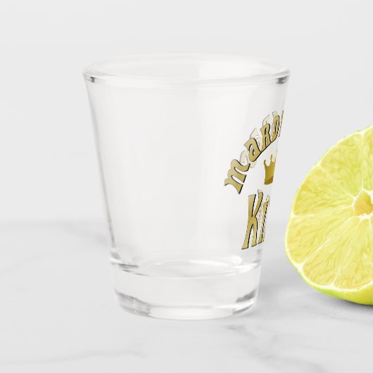 Mardi Gras King Schnapsglas (Links)