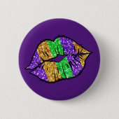Mardi Gras Kiss Button (Vorderseite)