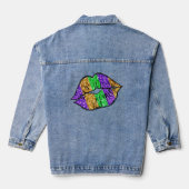 Mardi Gras Kiss Denim Jacket Jeansjacke (Rückseite)