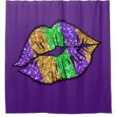 Mardi Gras Kiss Duschvorhang (Vorderseite)