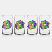 Mardi Gras Kiss Glasses Dosenglas (Vorderseite)