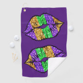 Mardi Gras Kiss Golf Handtuch (Insitu)