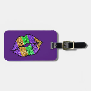 Mardi Gras Kiss Luggage Tag Gepäckanhänger