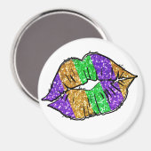 Mardi Gras Kiss Magnet (Vorderseite/Rückseite)