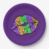 Mardi Gras Kiss Paper Tellers Pappteller (Vorderseite)