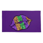 Mardi Gras Kiss Pillowcases Kissenbezug (Rückseite-Links)