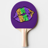 Mardi Gras Kiss Ping Pong Paddle Tischtennis Schläger (Rückseite)