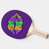 Mardi Gras Kiss Ping Pong Paddle Tischtennis Schläger (Seitenansicht)