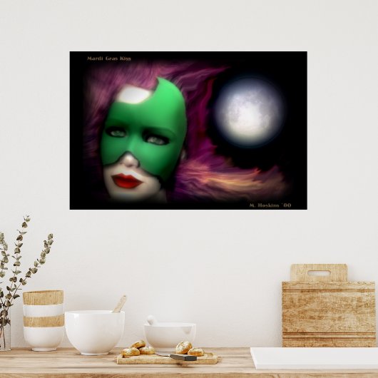 Mardi Gras Kiss Poster (Küche)
