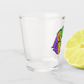 Mardi Gras Kiss Shot Glass Schnapsglas (Links)