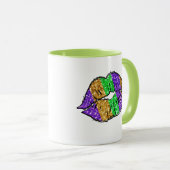Mardi Gras Kiss Tasse (VorderseiteRechts)