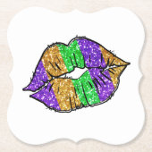 Mardi Gras Kiss Untersetzer (Vorderseite)