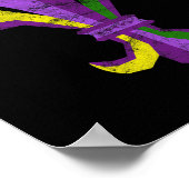 Mardi Gras Kleidung - Vintage Lilie Poster (Ecke)