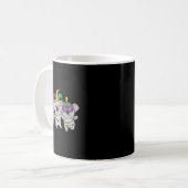 Mardi Gras Koala Kostüme Kaffeetasse (Vorderseite Links)
