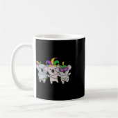 Mardi Gras Koala Kostüme Kaffeetasse (Links)