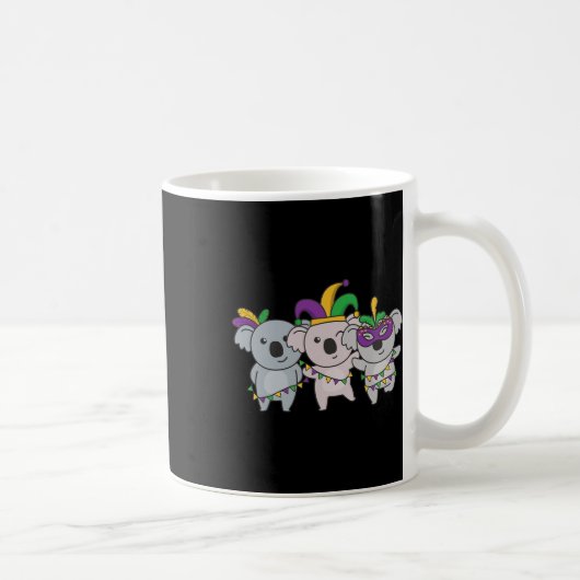 Mardi Gras Koala Kostüme Kaffeetasse (Rechts)