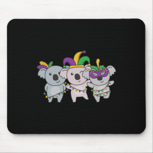 Mardi Gras Koala Kostüme Mousepad