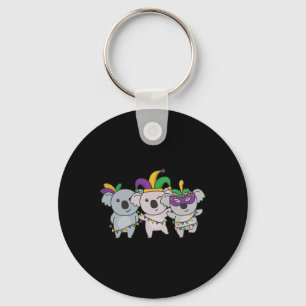 Mardi Gras Koala Kostüme Schlüsselanhänger