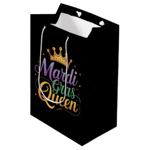 Mardi Gras Königinnen Umzug Kostüm Party Mittlere Geschenktüte