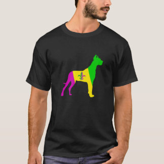 Mardi Gras Kostüm Dane Dog Party Festival T-Shirt