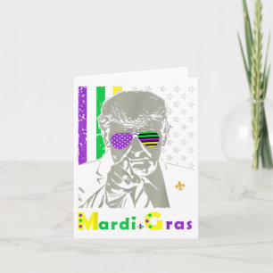 Mardi Gras Kostüm Donald Trump US Flag Funny Trum Karte