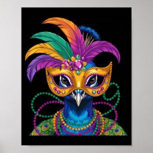 Mardi Gras Kostüm Karneval New Orleans Poster