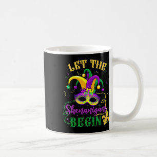 Mardi Gras Kostüm Lass Die Mätzchen Beginnen Maske Kaffeetasse