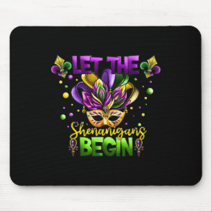 Mardi Gras Kostüm Lass Die Mätzchen Beginnen Maske Mousepad