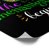 Mardi Gras Kostüm Lass Die Shenanigans Beginnen Ma Poster (Ecke)