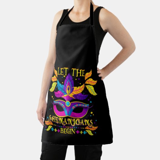 Mardi Gras Kostüm Lass Die Shenanigans Beginnen Ma Schürze (InSitu)