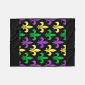 Mardi Gras Kostüm Party Fleecedecke (Vorderseite (Horizontal))