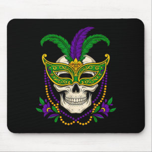 Mardi Gras Kostüm Zucker-Schädel-Design Mousepad