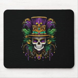 Mardi Gras Kostüm Zucker Schädel Karneval New Orle Mousepad