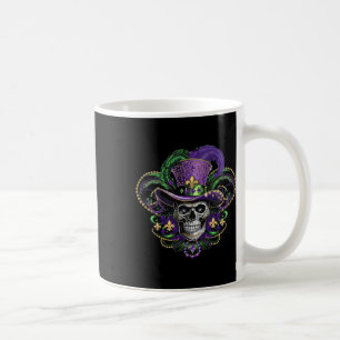 Mardi Gras Kostüm Zucker Skull Karneval Halloween Kaffeetasse
