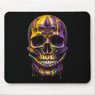Mardi Gras Kostüm Zucker Skull Karneval Halloween Mousepad