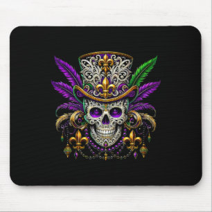 Mardi Gras Kostüm Zucker Skull Karneval Halloween Mousepad