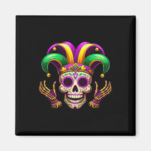 Mardi Gras Kostüm Zucker Skull Karneval Party Männ Magnet