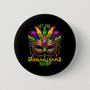 Mardi Gras Kostümoutfit Kleinkind Ließ The Shenani Button