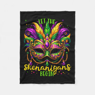 Mardi Gras Kostümoutfit Kleinkind Ließ The Shenani Fleecedecke