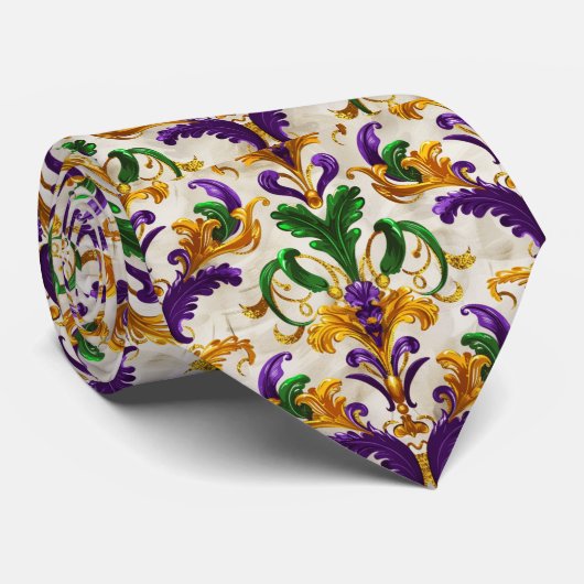 Mardi Gras Krawatte (Gerollt)