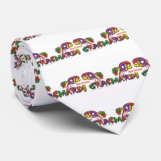 MARDI-GRAS KRAWATTE (Gerollt)