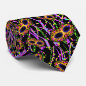 MARDI GRAS KRAWATTE (Gerollt)