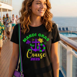 Mardi Gras Kreuzfahrt Benutzerdefiniertes Jahr  T-Shirt