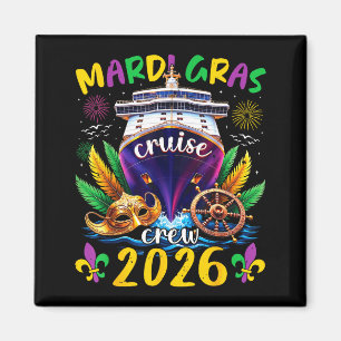 Mardi Gras Kreuzfahrt Besatzung 2026 Familie passe Magnet