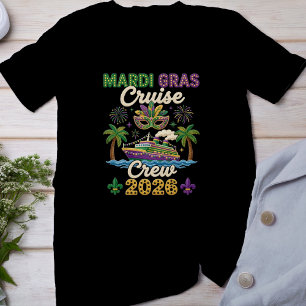 Mardi Gras Kreuzfahrt Besatzung 2026, Faux Garn Ma T-Shirt