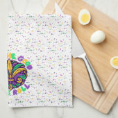 Mardi gras Küchentücher (Viertel Falte)