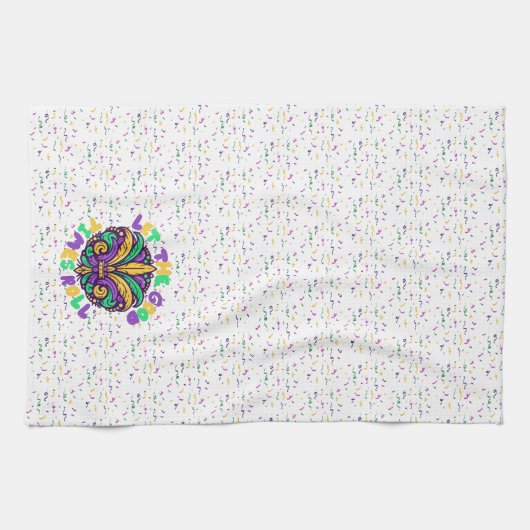 Mardi gras Küchentücher (Horizontal)