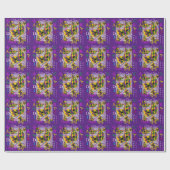 MARDI GRAS KUNST GESCHENKPAPIER (Flach)