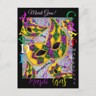 MARDI GRAS KUNST    POSTKARTE