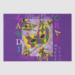MARDI GRAS KUNST     SEIDENPAPIER